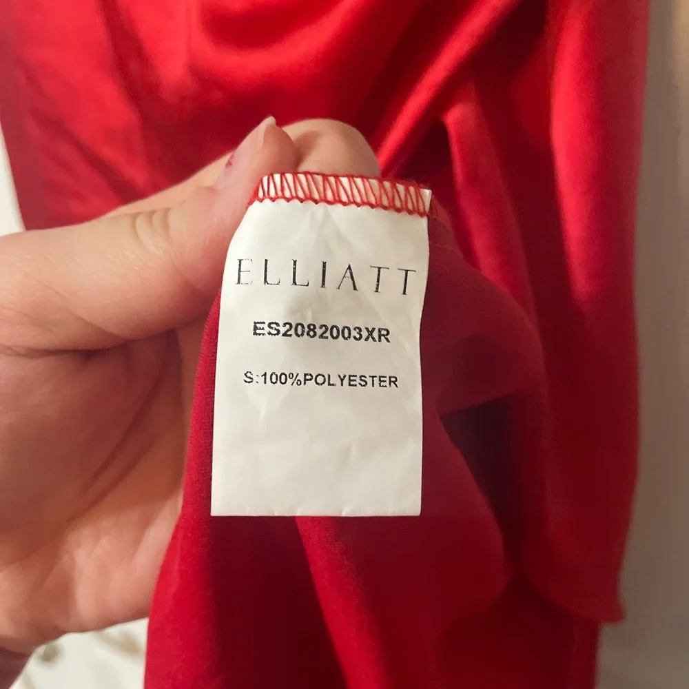 Elliatt x Revolve Jacinda Dress Asymmetrical Adjustable Cowl Neck Red Small - Picture 5 of 14